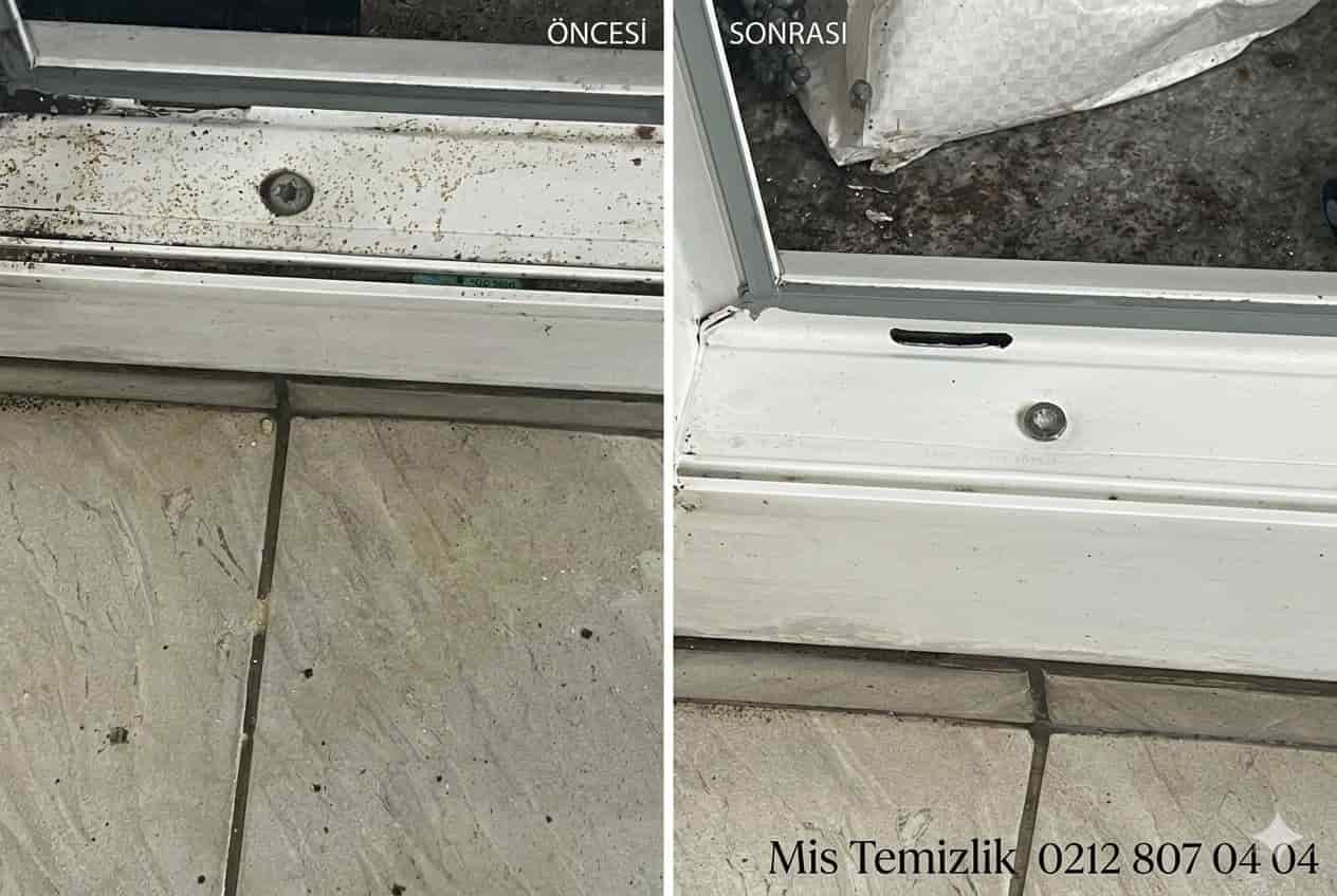 Ev temizlik fiyatları kapsamında buharlı temizlik sonucu temizlenen süpürgelikler.