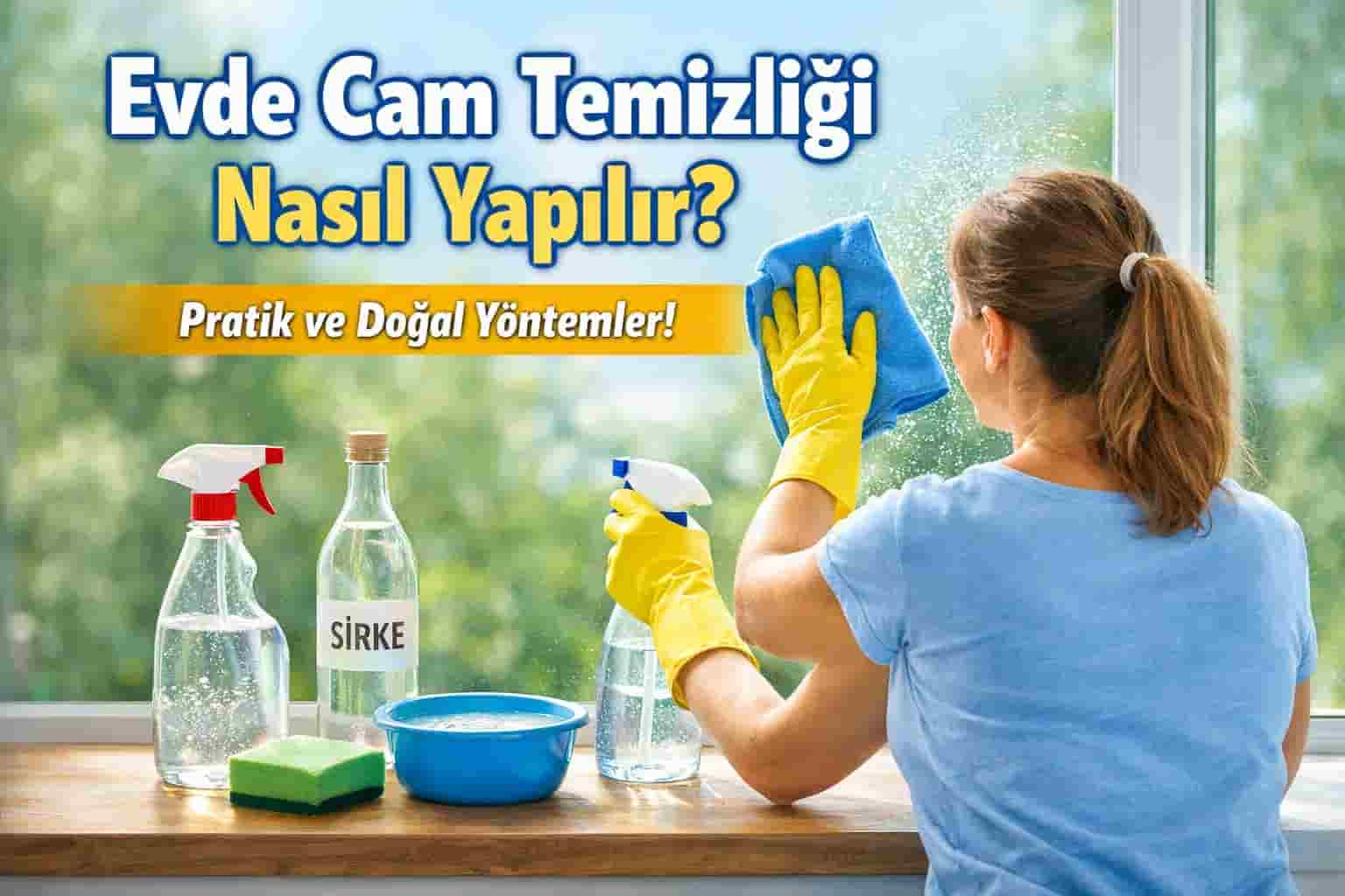 Evde Cam Temizliği Nasıl Yapılır